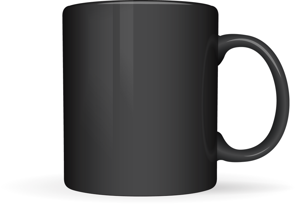 Black Mug 3D Render